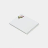 Paarse Kruis En Bloemen Post-it® Notes (Schuin)