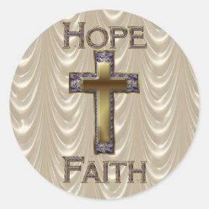 Paarse Kruis Hoop, Geloof Stickers