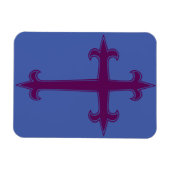 Paarse Kruis Lent- en Advent Devotionele Kunst Magneet (Horizontaal)