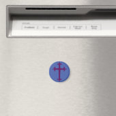 Paarse Kruis Lent- en Advent Devotionele Kunst Magneet (Insitu (Vaatwasser))