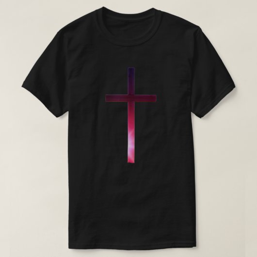 Paarse kruis t-shirt (Design voorkant)
