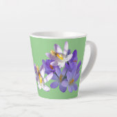 Paarse kruiwagens met lichtgroene latente Mok voor (Rechterhoek)