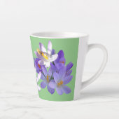 Paarse kruiwagens met lichtgroene latente Mok voor (Rechts)