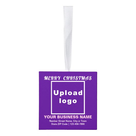 Paarse kubusversiering voor kerstmis decoratie (Rechts)