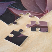 Paarse Kuif Gele Borst Fantasie Vogel Legpuzzel (Zijkant)