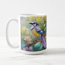 Paarse KuifJay Fantasie Vogel Koffiemok