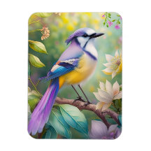 Paarse KuifJay Fantasie Vogel