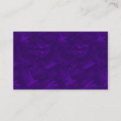 Paarse Kunst Deco China Visitekaartje (Achterkant)