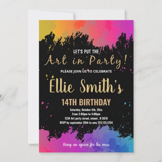 Paarse kunst in feestelijke feestdagen kaart (Voorkant)