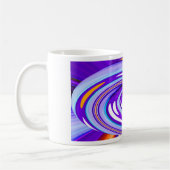 Paarse kunst koffiemok (Links)