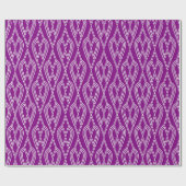 Paarse kunstbedden cadeaupapier (Vlak)