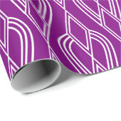 Paarse kunstbedden cadeaupapier (Rol Hoek)