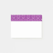 Paarse kunstbedden post-it® notes (Voorkant)