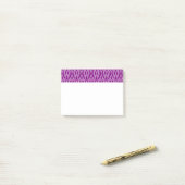Paarse kunstbedden post-it® notes (Op bureau)