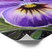 Paarse kunstdrukkunst poster van Renee Lavoie (Hoek)