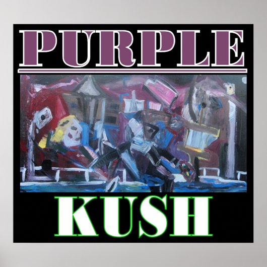 PAARSE KUSH POSTER (Voorkant)