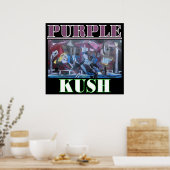 PAARSE KUSH POSTER (Keuken)