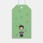 Paarse kussen cadeaulabel (Voorkant)