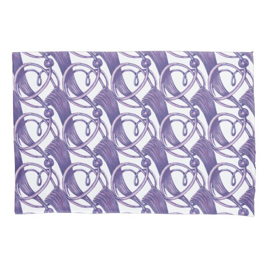 Paarse . kussensloop (Voorkant-Links)