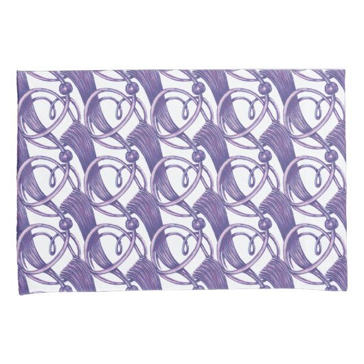 Paarse . kussensloop (Voorkant-Rechts)