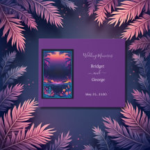 paarse kust vibe bruiloft