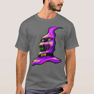 Paarse kwaadaardige heks Pet Halloween T-shirt
