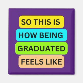 Paarse-kwadraatmagneet SO_THIS_IS_HOW_BEING_AFSTUD Magneet