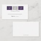 Paarse kwadraten tafel Kaarten Plaatskaartje (Voorkant / Achterkant)