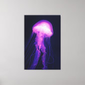 Paarse kwal en Blue Ocean Canvas Print (Voorkant)