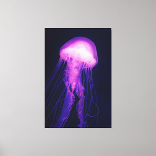 Paarse kwal en Blue Ocean Canvas Print