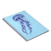 Paarse kwal illustratie ontwerp notitieboek (Rechterzijde)