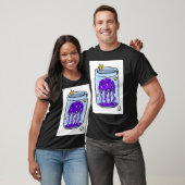Paarse kwal t-shirt (Unisex)
