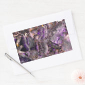 Paarse kwarts, paarse granietsteen rechthoekige sticker (Envelop)