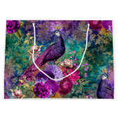 Paarse kweekvijver met bloemen groot cadeauzakje (Voorkant)