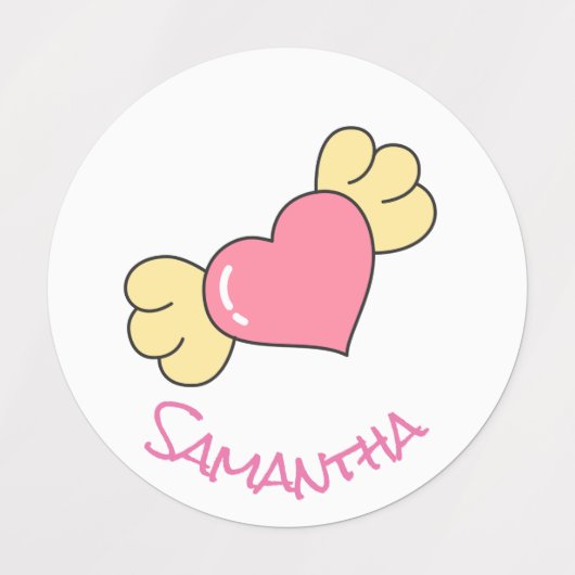 Paarse labels van de Unicorn-partij (Design 2)