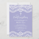 Paarse Lace Bevestiging Kaart (Voorkant)