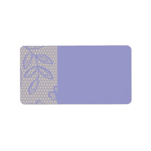  PAARSE LACE Druk uw eigen label af (Voorkant)