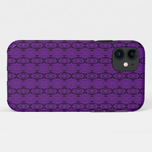 Paarse Lace iPhone 5 Casemate Hoesje (Achterkant (horizontaal))