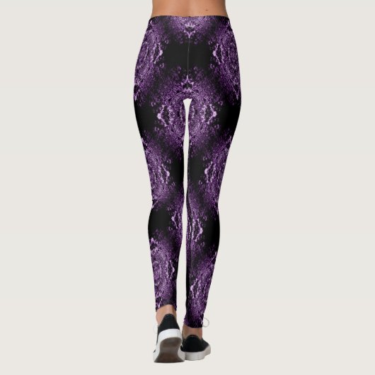 Paarse Lace Leggings (Achterkant)
