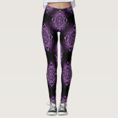 Paarse Lace Leggings (Voorkant)