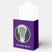 Paarse Lacrosse Senior Night Gunbox Bedankdoosjes (Geopend)