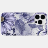 Paarse lade Waterverf handtekening Case-Mate iPhone Case (Achterkant (horizontaal))