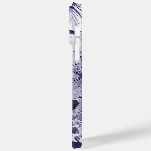 Paarse lade Waterverf handtekening Case-Mate iPhone Case (Achterkant / Links)