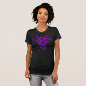 Paarse Lady Dragon T-shirt (Voorkant volledig)