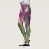  Paarse Lady Orchids Miltonia Spectabilis Leggings (Links)