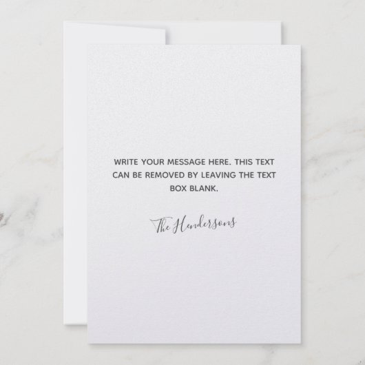 Paarse Laelia Orchids Bedankkaart (Achterkant)