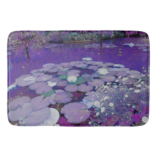 Paarse Lake Dreaming Badmat (Voorkant)