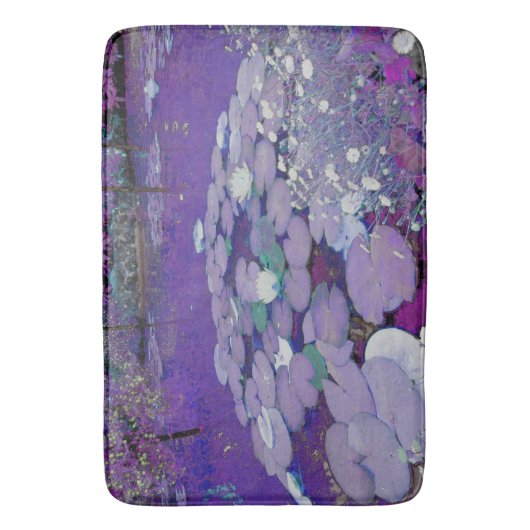 Paarse Lake Dreaming Badmat (Voorkant Verticaal)