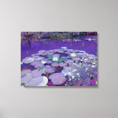 Paarse Lake Dreaming Canvas Afdruk (Voorkant)