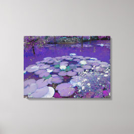 Paarse Lake Dreaming Canvas Afdruk